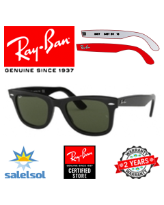 2x Oryginalne Zauszniki > Ray-Ban 2140 Wayfarer