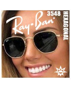 Oryginalne Okulary Słoneczne > Ray-Ban 3548 · Hexagonal