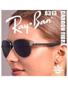 Oryginalne Okulary Słoneczne > Carbon Fibre Ray-Ban 8313